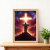 Lichtgevend Fotolijstje LED Religieuze Kunst Nachtlampje voor Huis Muur En Tafelblad Decoratieve Lampen Verjaardagen Kerstmis Pasen Feestdecoratie