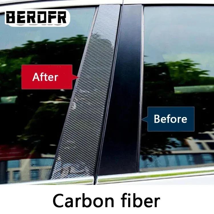 Autosäulen-Abdeckungen für Hyundai Creta Ix25 2014 2015 2016 2017 2018 Glänzend Schwarze Tür-Fenster-Zierleisten Abdeckungen Aufkleber Zubehör