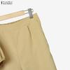 ZANZEA Damen Kurzarmbluse und Lange Hosen Sommer Zweiteilige Anzug Sets
