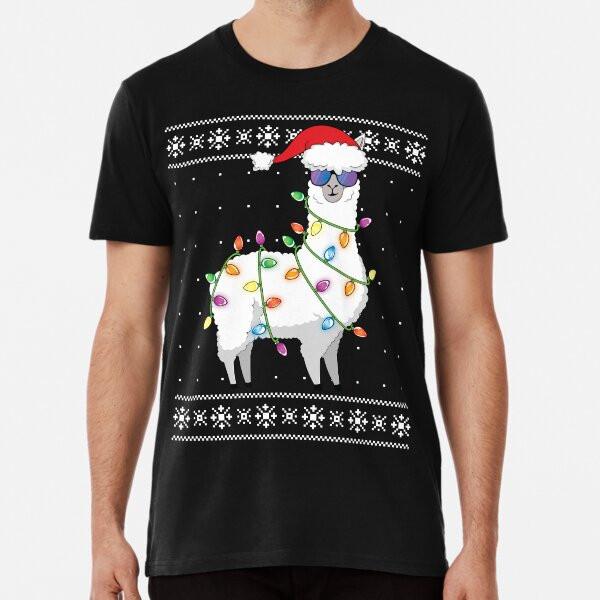 

Alpaca Xmas Tree Outfit Funny Ugly ChristmasT-Shirt S-5XL Best T-Shirt 4XL