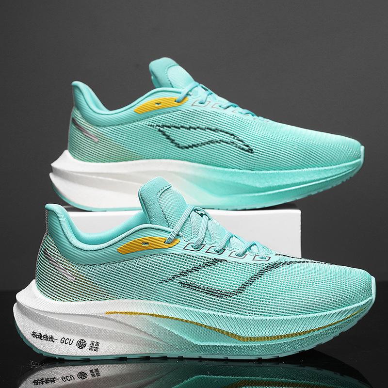 

МОДНЕ ВЗУТТЯ Чоловічі дихаючі спортивні кросівки Спортивне взуття для бігу Відкритий жіночий теніс Тренажер для тренажерного залу 45 зелений