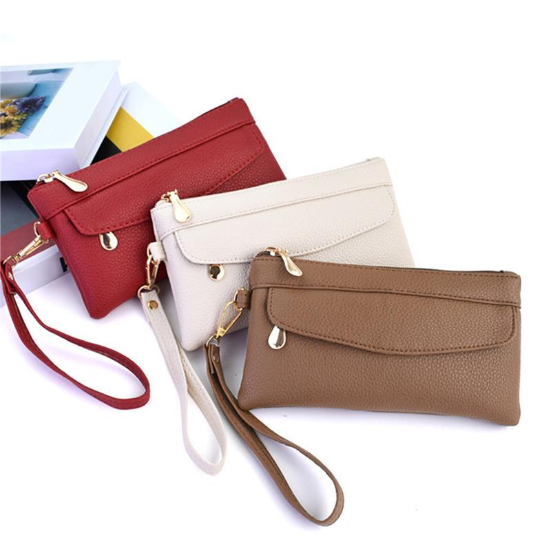 Trendy Korean Fashion Solid Color Soft PU Handbag Portable Women's Exquisite Bag for Shopping Working Commuting