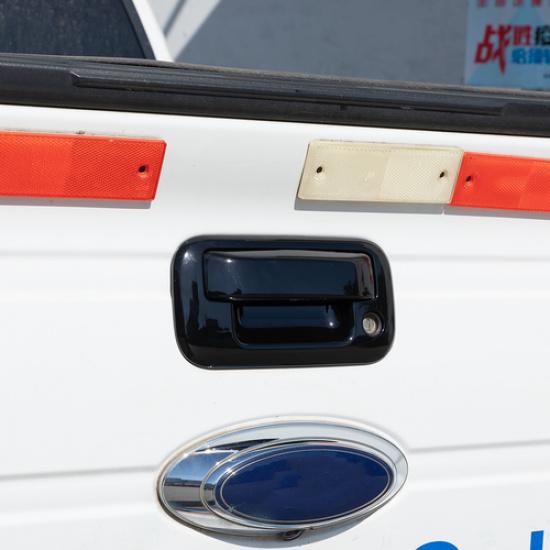 Rear Door Tailgate Bowl Frame Decor Cover Trim for Ford F150 2009-2014 Black