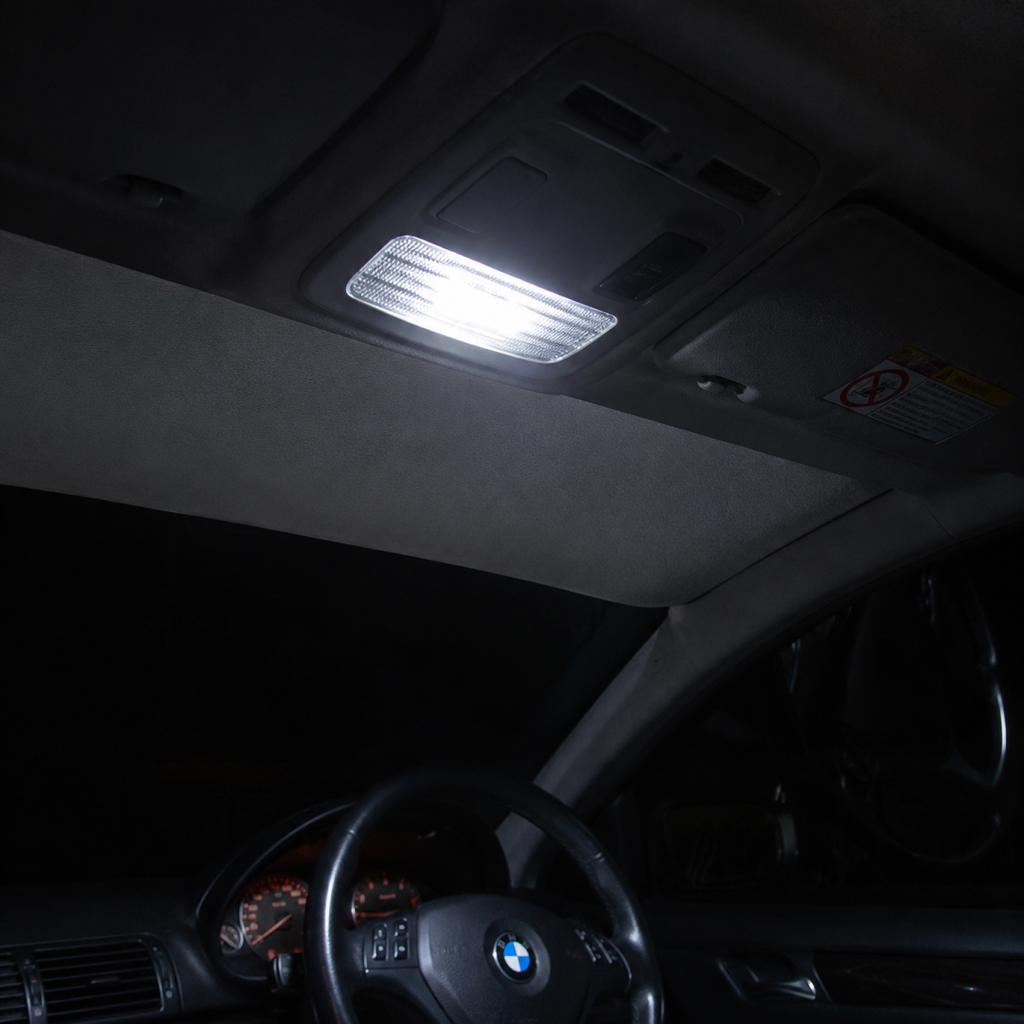 W5W T10 LED Canbus Bulbs Interior Car Lights Compatible with BMW E Series Vehicles Digital Print Pattern Randomly Provided