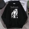 Sudadera con capucha unisex para hombre y mujer, estampado de Ryuk de Anime Death Note, sudadera informal holgada, ropa urbana vintage, tejido de algodón suave