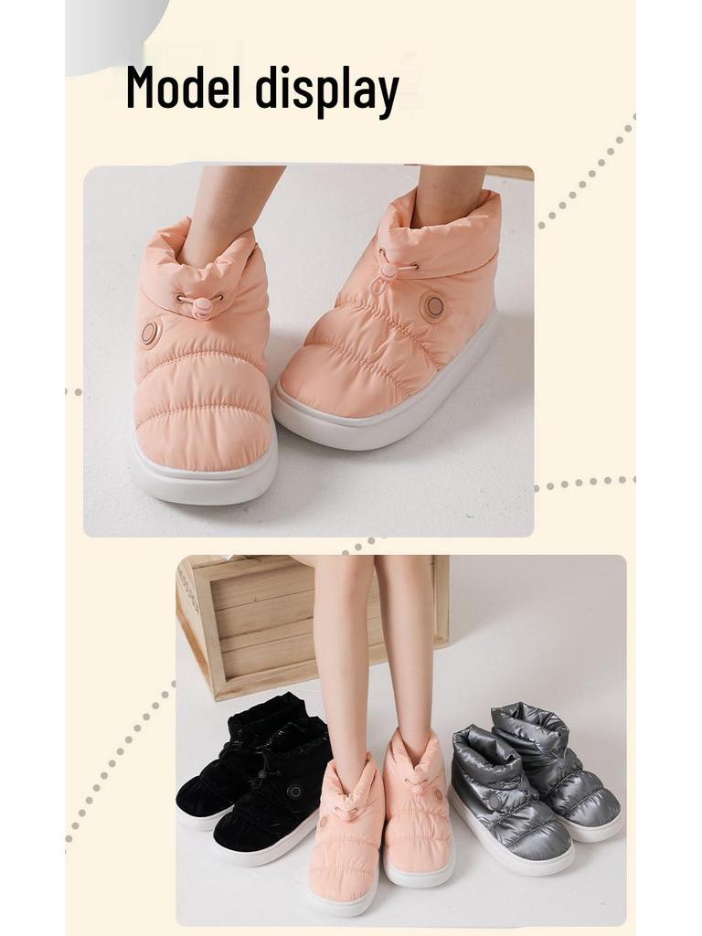 Unisex Smart Heated Snow Boots with USB Charging and Three-Level Temperature Control