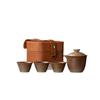 Coarse Pottery Travel Tea Set