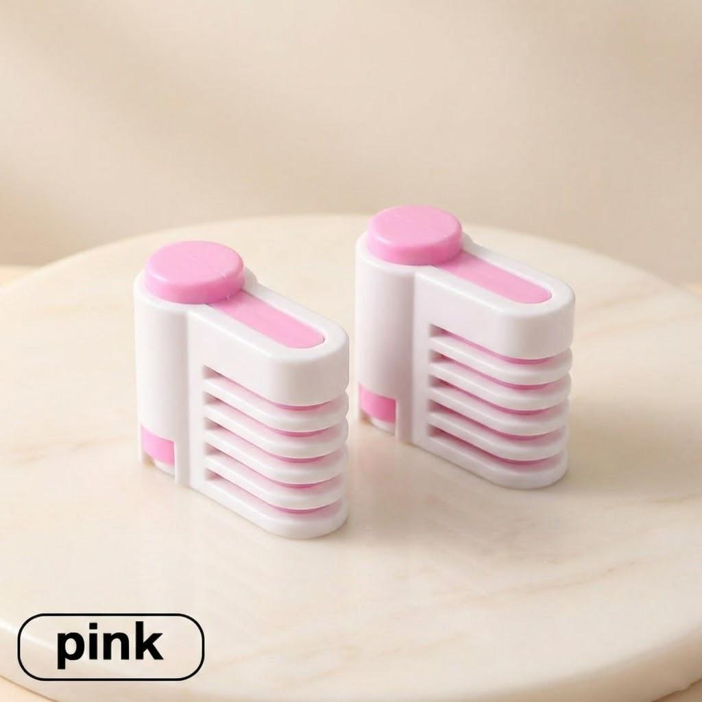 

DIY 5 Layer Cake Bread Slicer Leveler Tools Professional Baking Gadgets Kitchen Accessories 2Pcs Set розовый