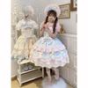 Summer Sweet Lolita Dress Cute Princess Lace Sweet Laminated Long