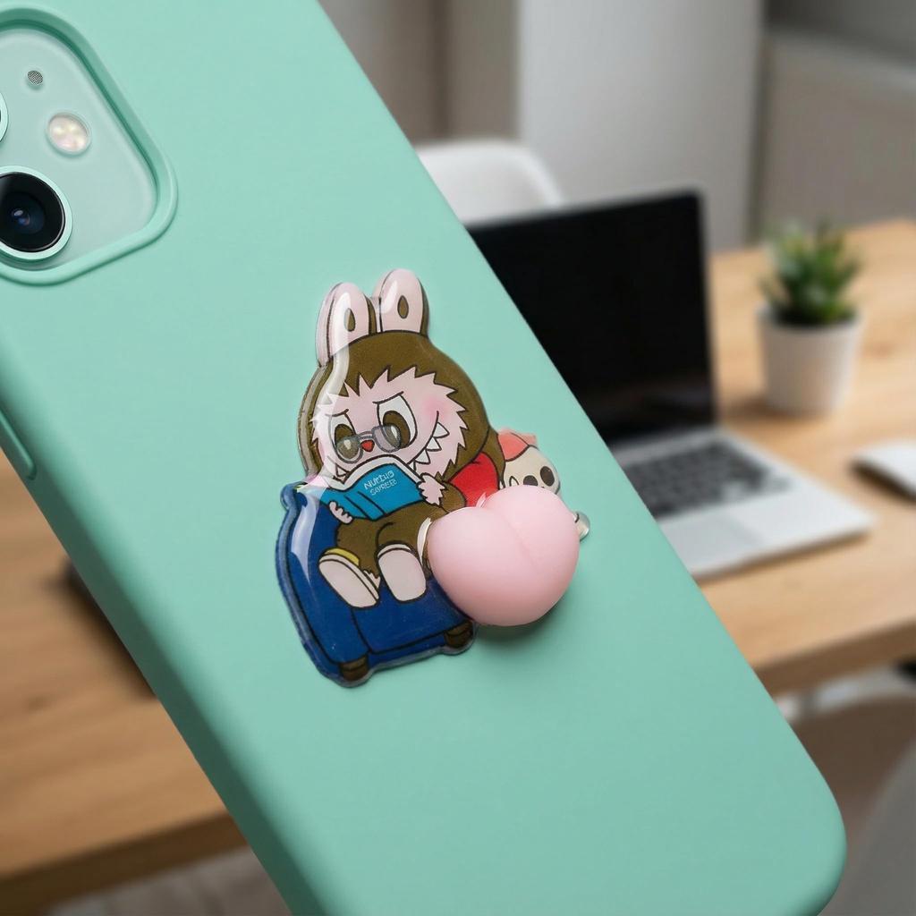 Ninrikidy Butt Puni Puni Seal Puffy Character 3D Embossed Notebook Stickers Set B Glitter Kids Girls Adults Decor