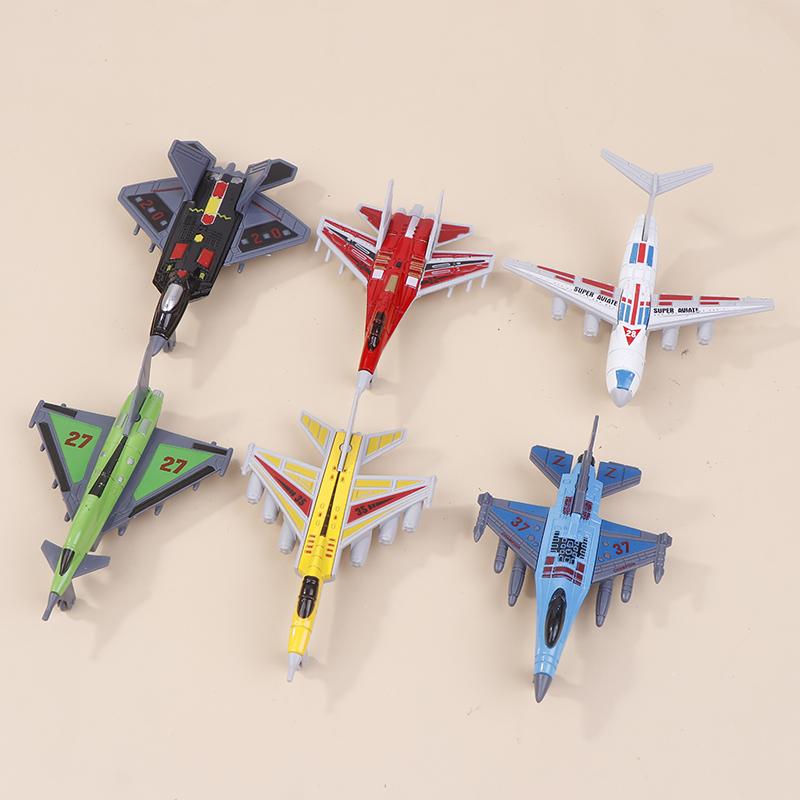 Fighter Model 6Pcs Aircrafts Set Mini Alloy Military Airplane Toys Collection Warplane Decorations For Kids Boys Gift
