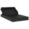 VidaXL Transat 2 places avec toit pliable noir 213x118x97 cm 319652