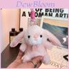 Love Heart Bunny Plush Keychain With Short Plush For Kids And Teens