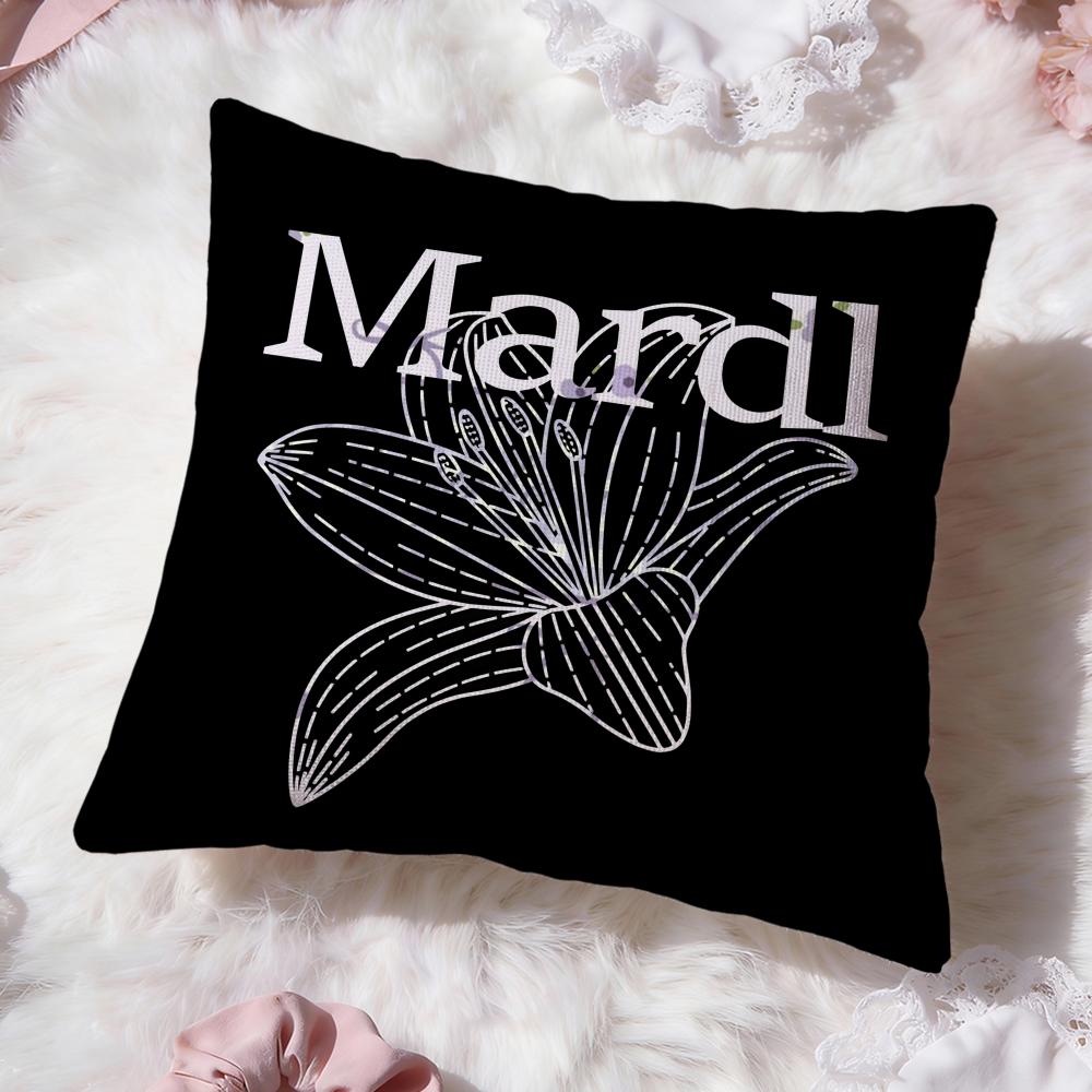 Brand M-Mardi MercrediS Cushion Cover Premium Comfort Reversible Pillow Cove -Two In One Design for Any Room & Car Interior