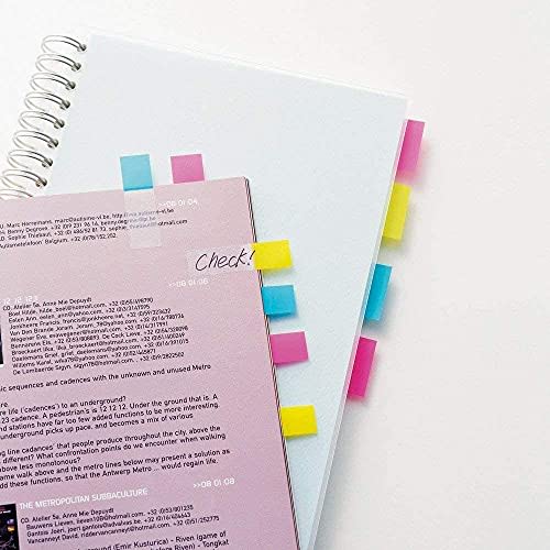 Post-it Film Sticky Notes Refill Heading Pink Yellow Blue 44 X 25 Mm 50 Sheets X 20 Pads 6801RN-K