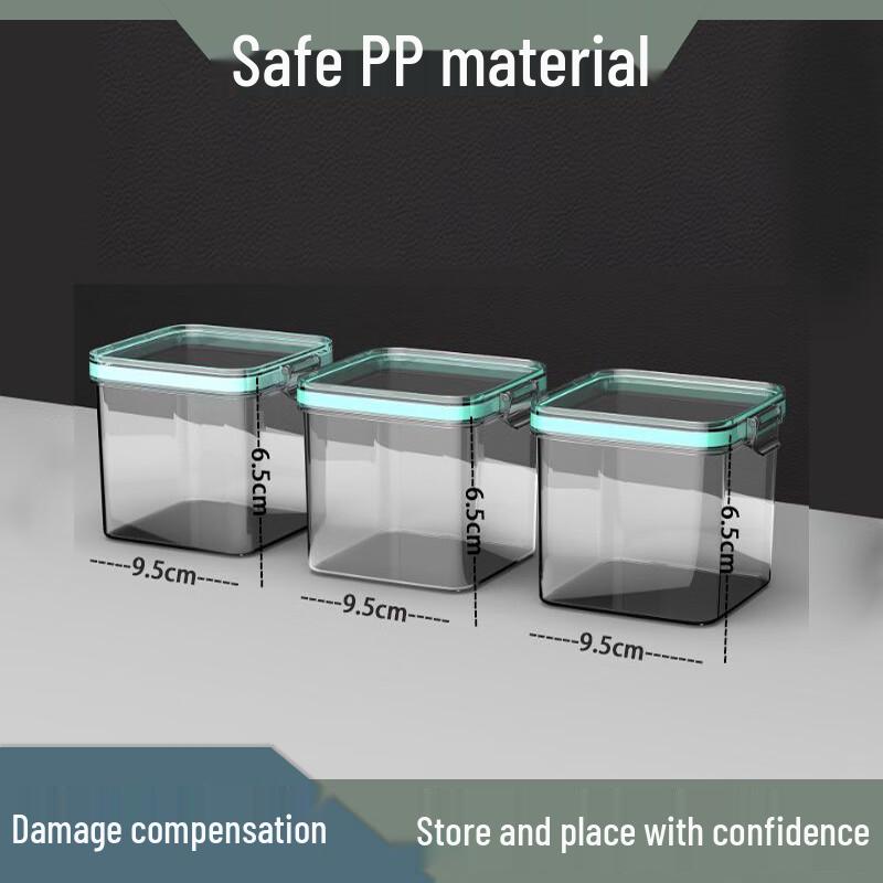 3-Piece Small Plastic Airtight Food Storage Containers