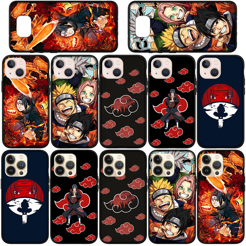 For Samsung Galaxy S25 S24 S23 iPhone 17 16 15 Xiaomi Redmi Note 14 13 12 11 Plus Pro Max XR A57 Phone Case Cartoon Uchiha Sasuke Naruto OPPO Huawei