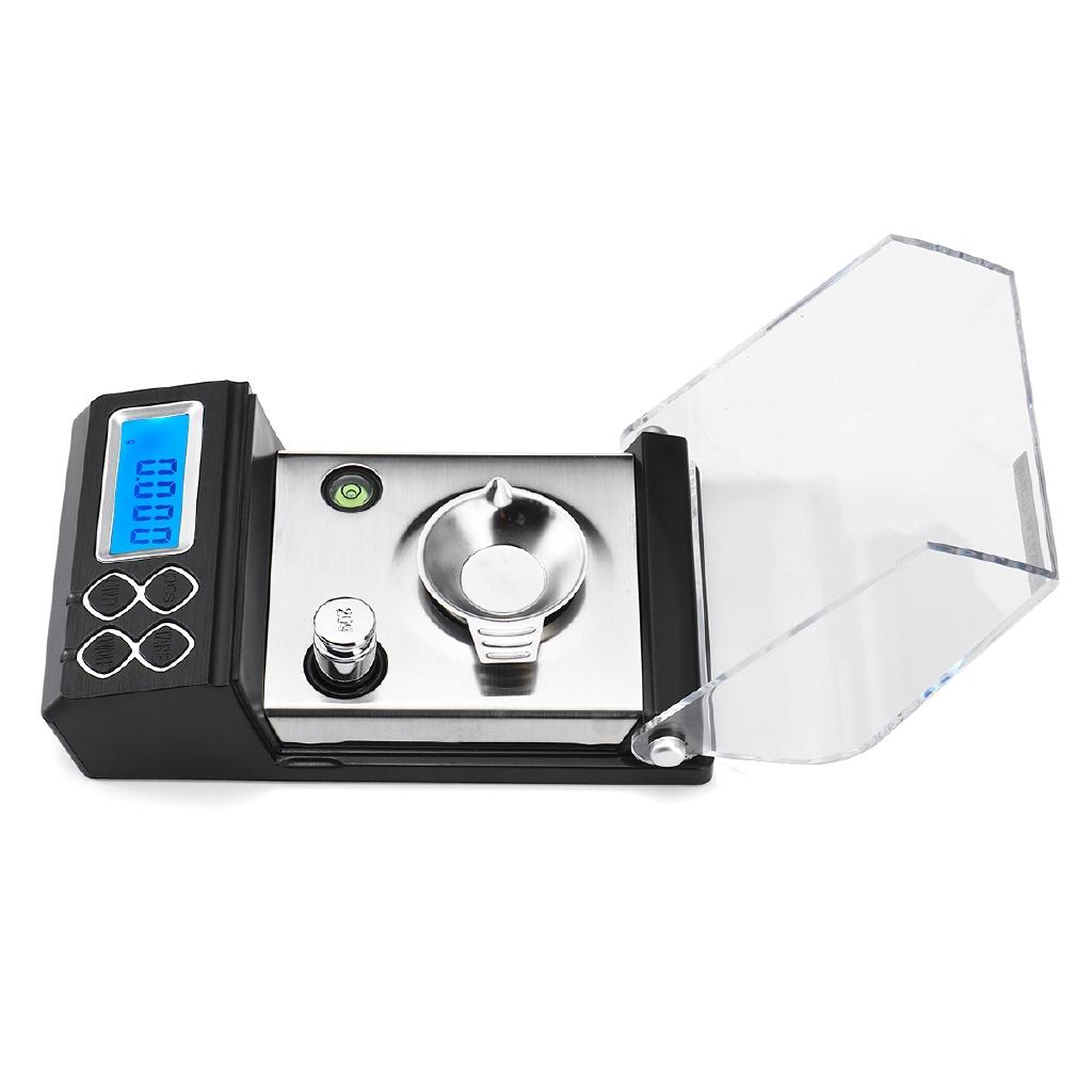 144x84.5x51mm Gold Carat Scale High Precisions Digital Milligram Scale 50g/0.001g Electronic Balance Powder Scale