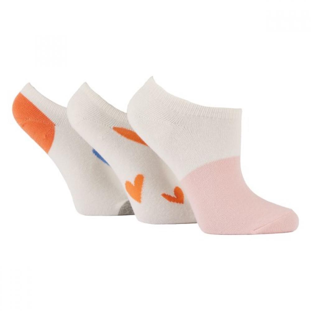 Sock Shop Women S Ankle Orange Heart SockS Set Orange heart