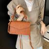 Chic Minimalist Korean Style Handbag In Black Khaki Brown White And Pink Perfect For Everyday Use