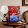 Handmade DIY Pearl Painting Dolphin Theme Bedroom Living Room Frameless Diy Handmade Sticky Diamond Creative Canvas Painting