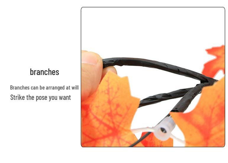 LED Maple Leaf Harvest Festival Lights - Atmospheric Thanksgiving Room Decoration Night Light