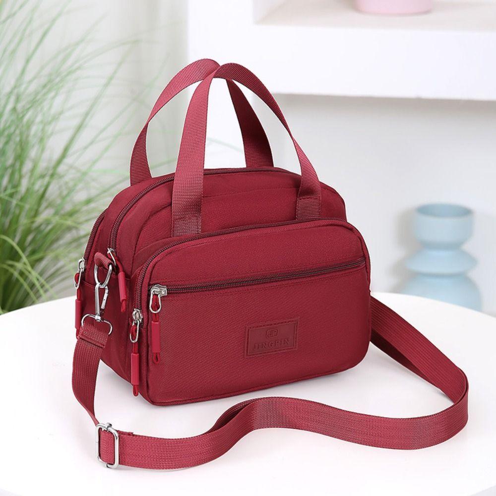 Multiple Compartments Women's Small Handbag Solid Color Handbag Large Capacity Shoulder Bags Crossbody Bag