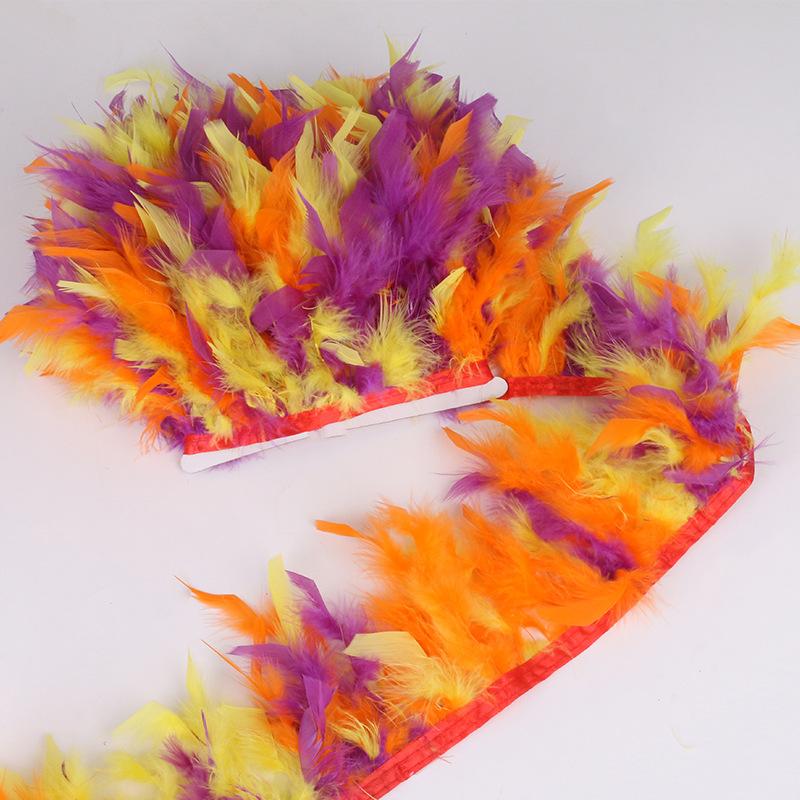 

Перо «сделай сам», турецкое перо, рваное пламя, аксессуары из перьев, одежда для выступлений на сцене, материалы для украшения ручной работы 1M