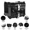 45L Motorcycle Rear Trunk Aluminum Alloy Luggage Case Quick Release Motorbike Tail Storage Box Waterproof with 2 Keys