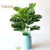1 Bouquet Artificial Plastic Monstera Leaf Green Plant Home Hotel Cafe Decor Live City Fashion Home Decor