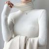 Sweater for Women Autumn Winter Thickened Warm Knitted Stretchy Long Sleeve High-neck Tops