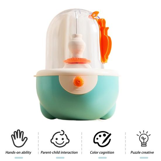 Elektrische Töpferscheibe für Kinder, Spielzeug, DIY-Tonskulptur-Aktivität, Töpfermaschine, pädagogisches Töpferspielzeug, Kleinkinder, Jungen, Mädchen, Geschenk