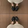 Suede Retro Velvet Warm Cotton Shoes Fairy Wind Mary Jane Fluffy Shoes