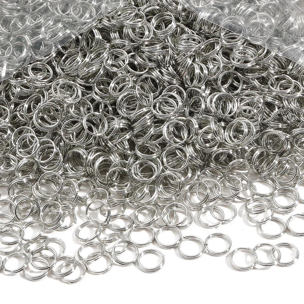 200-500Pcs Iron Double Ring Jump Ring For DIY Necklace Bracelet Jewelry Making Craft Accessories