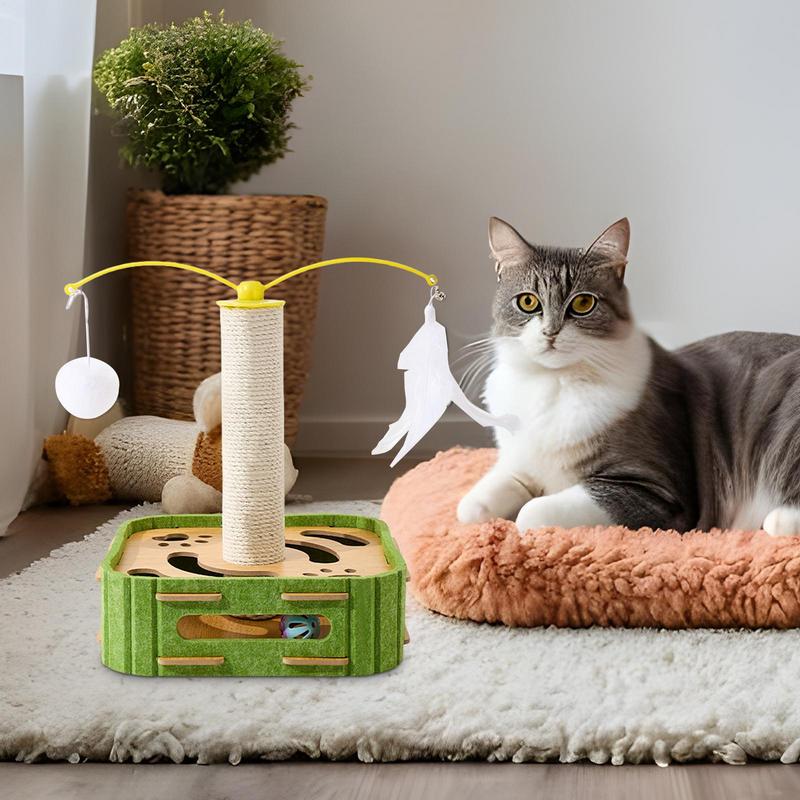 Scratching Posts For Indoor Cats Sisal Cat Scratching Post Kitten Interactive Toy Indoor Exercise Toy Entertainment Supplies