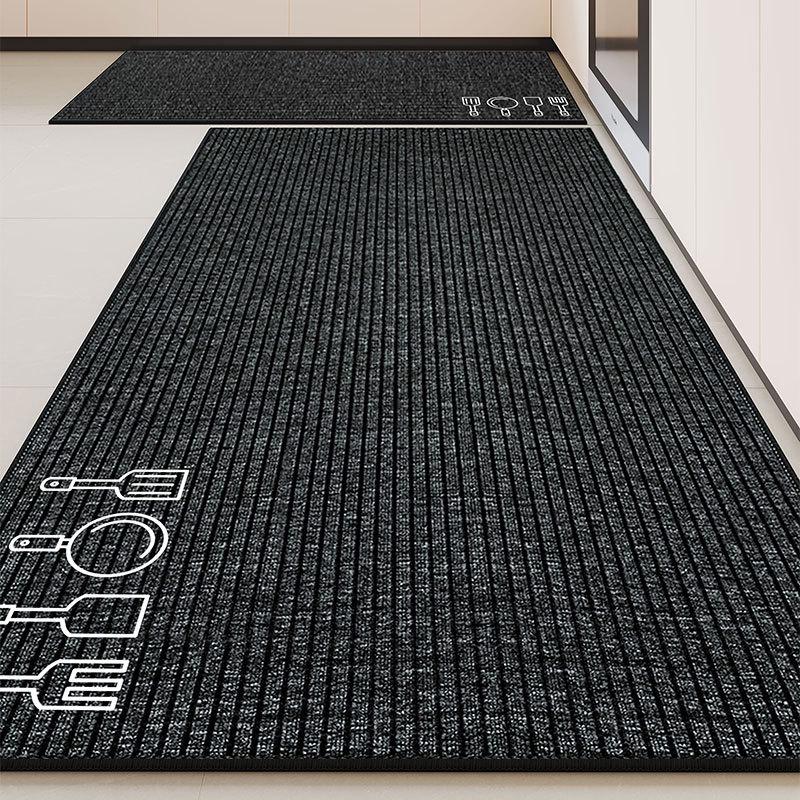 

2024 Кухонные нескользящие моющиеся бархатные коврики Loop: Водонепроницаемые, грязеотталкивающие, утолщенные бытовые коврики 60x120cm