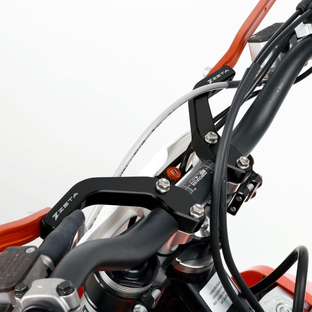 ZETA RACING Handschutzhalterung Stangenklemmtyp Kann an Armor Handguard befestigt werden Armor Handguard Optionale Halterung für Stangen mit großem Durchmesser Schutz vor Schmutz