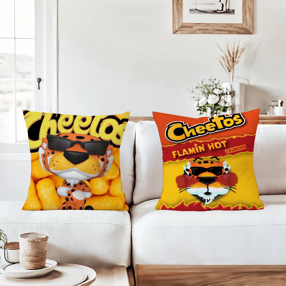 Fashion Food Print C-Cheetos Pillow Case Office Cushions Suitable For Sofa Car Bedroom Decorative Cushion Cover