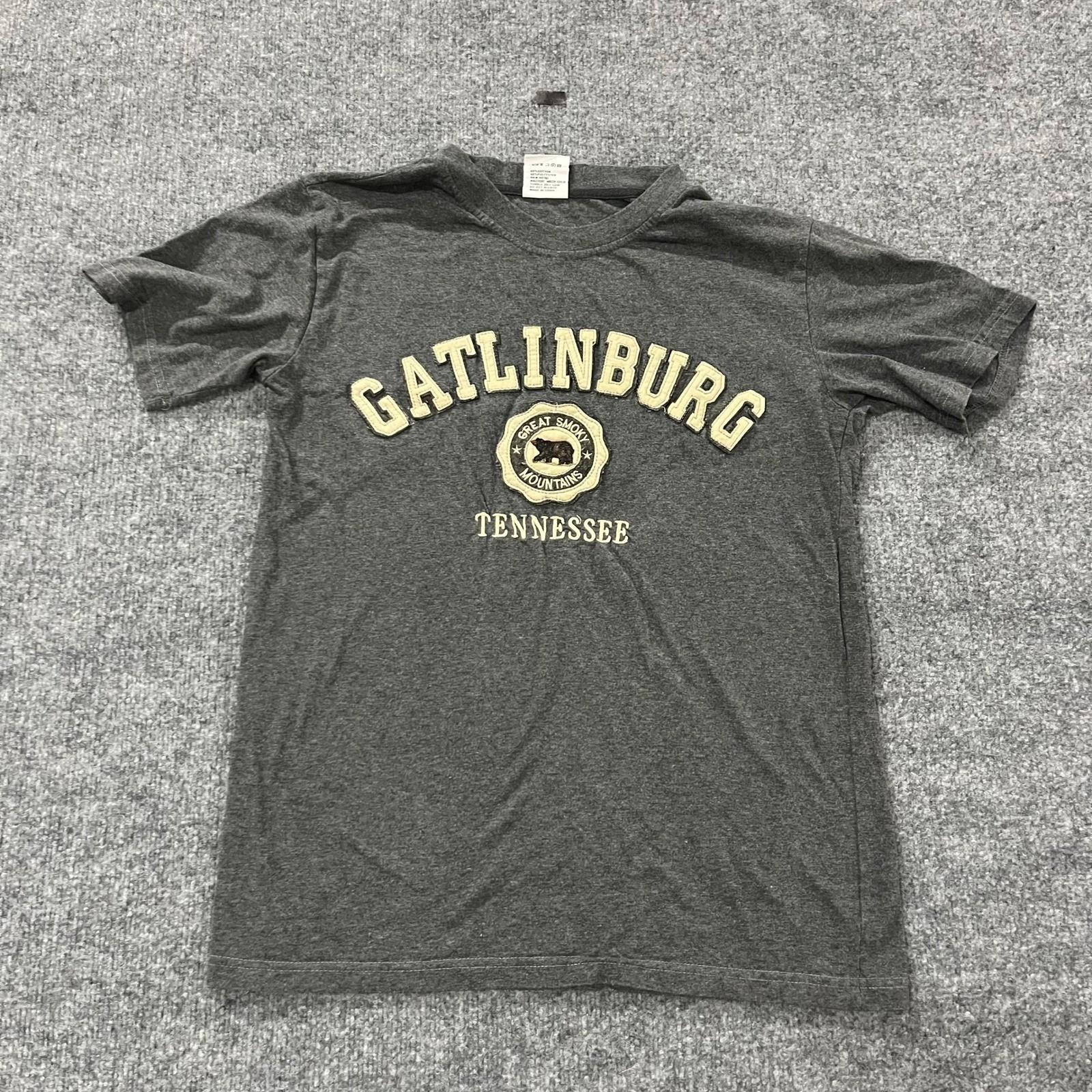 Dimco Apparel T-Shirt Mens Size S Gray Gatlinburg Smoky Mountains Bear Souvenir XXXXL