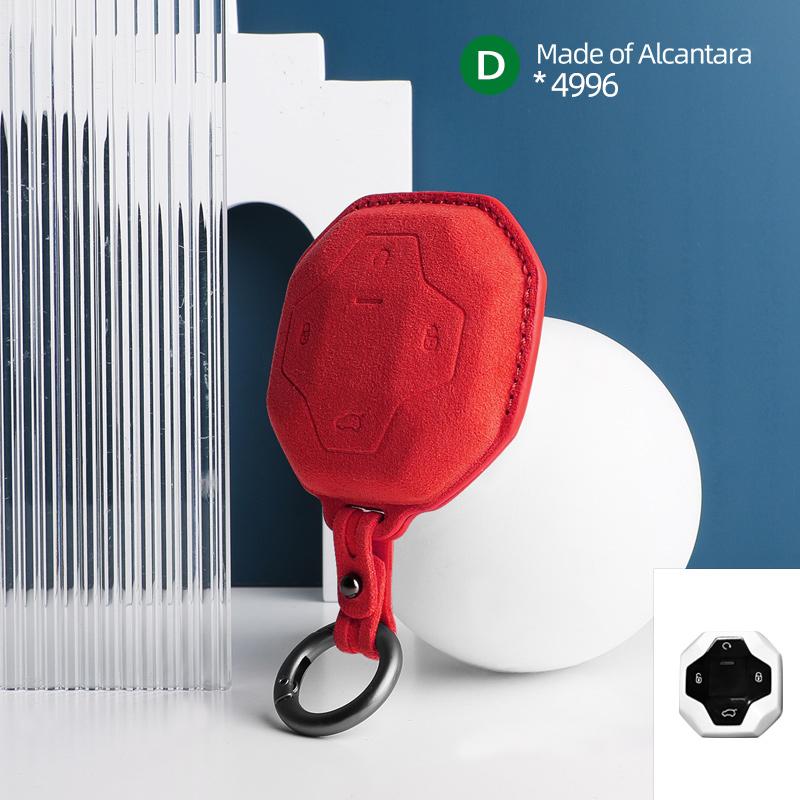 4 buttons Car key case cover protection shell suede For For Chery Jetour Traveler 2023 2024 2025 auto accessories