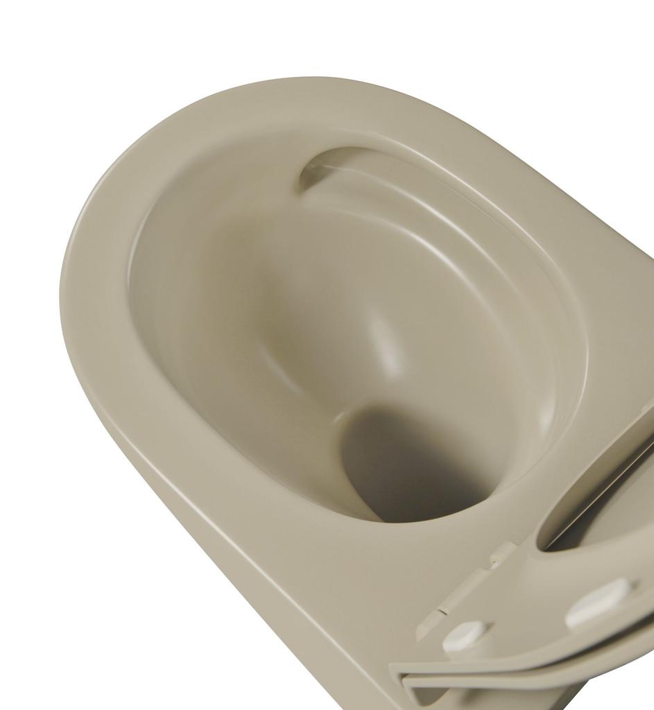 Wall-hung toilet bowl interno 49 CM tornado with seat W/O cappuccino matt