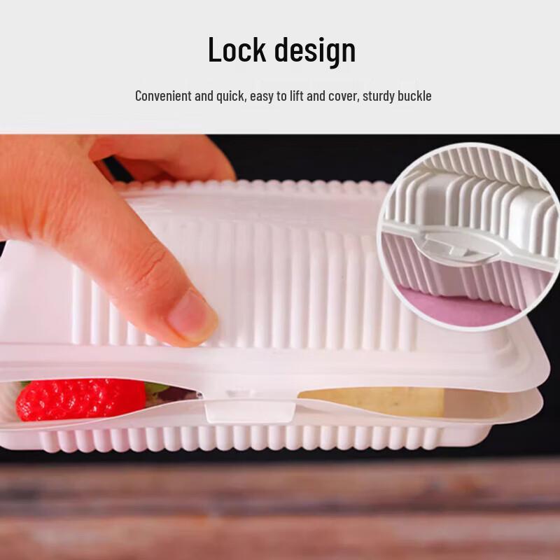 Einweg-Kunststoff-Lebensmittelbehälter mit Deckel