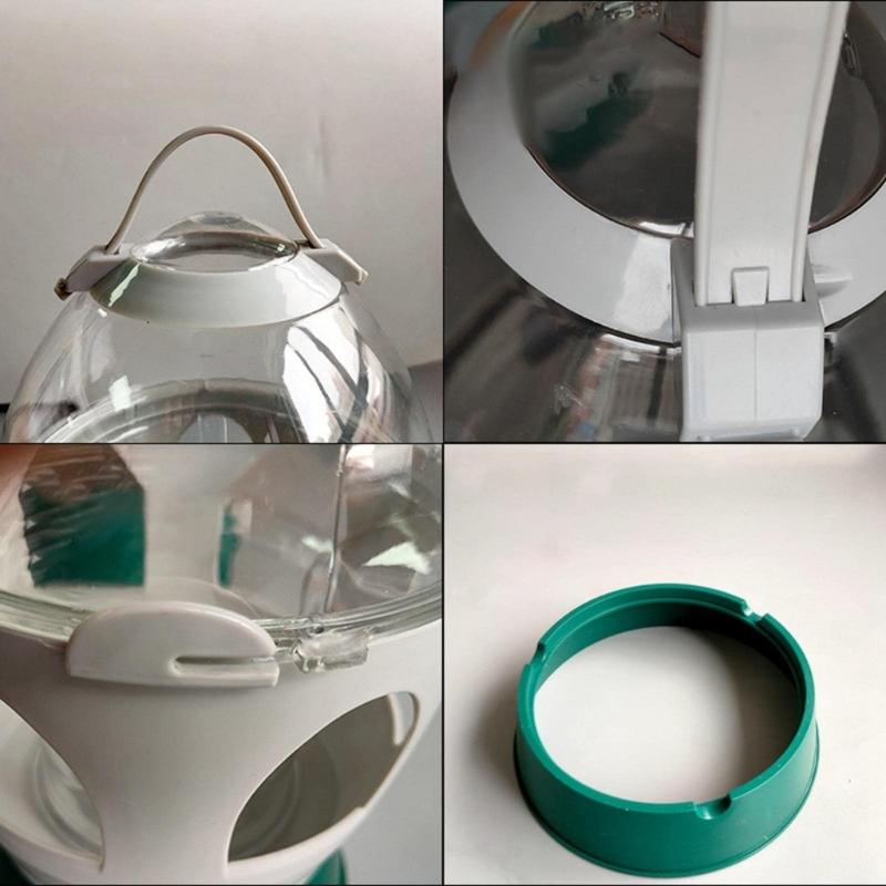 Abbeveratoio per Piccioni di Grande Capacità 2L Serbatoi Trasparenti Per Idratazione Senza Sforzo Design Rialzato Manico Conveniente Dispenser d'Acqua