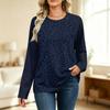 Women's Printed Colorblock Raglan Sleeve Neck Long Sleeve Sweatshirt