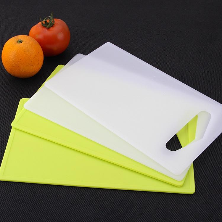 Flexible PP Plastic Non-slip Hang Hole Cutting Board Food Slice Cut Chopping Block Kitchen Cooking Tools.