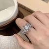 "Elegant Adjustable Shiny Wrap-around Ring for Women: Trendy, Versatile, and High-end Fashion".