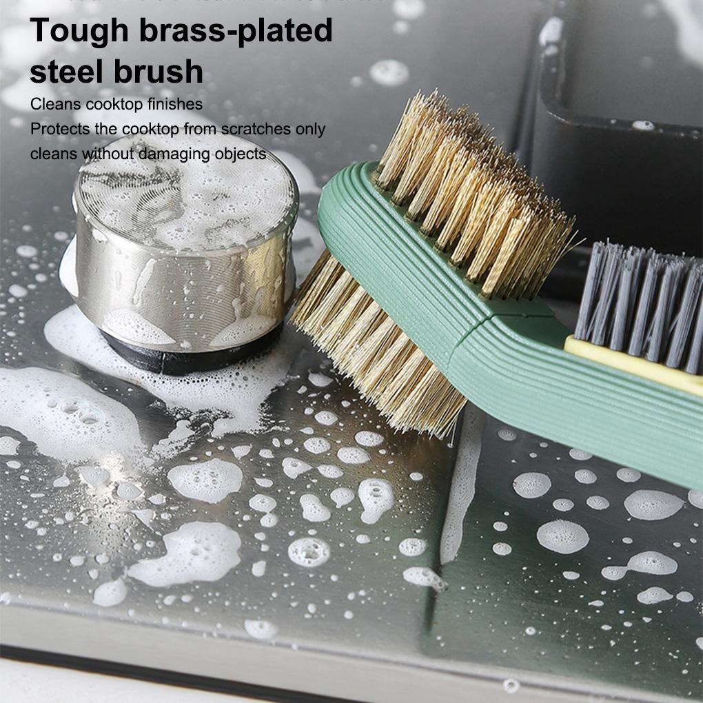 Herdreinigungsbürste Stahldraht Spülbeckenpolieren mit Griff Abnehmbarer Hängehaken Haushalt Badezimmer Entferner