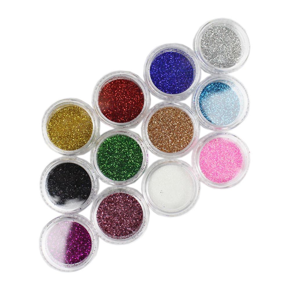 Color Nail Art Glitter Nail Sequins Decoration Tool Glitter for Gel Nail Art Set