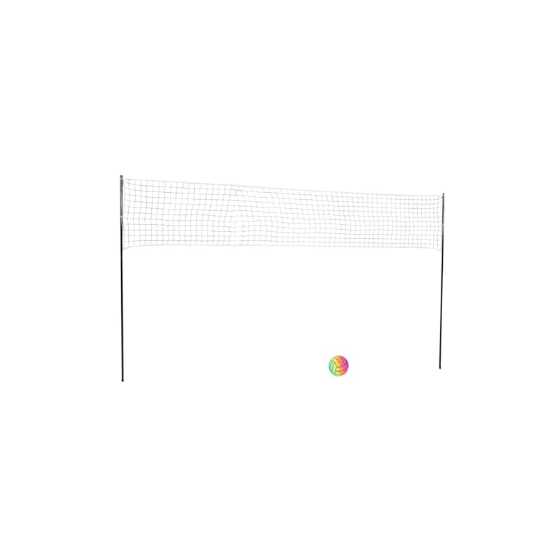 Freestanding Volleyball Net, Easy Setup Foldable Portable Volleyball Net System, Anti-Sagging Design with Strong Steel Poles and Carrying Bag, for