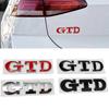 3D Metal GTD Logo Car Stickers Decals Front Hood Grill Emblem Badge for GTD Go-lf 2 4 5 6 7 8 R MK4 MK5 MK6 MK7 MK3 MK2